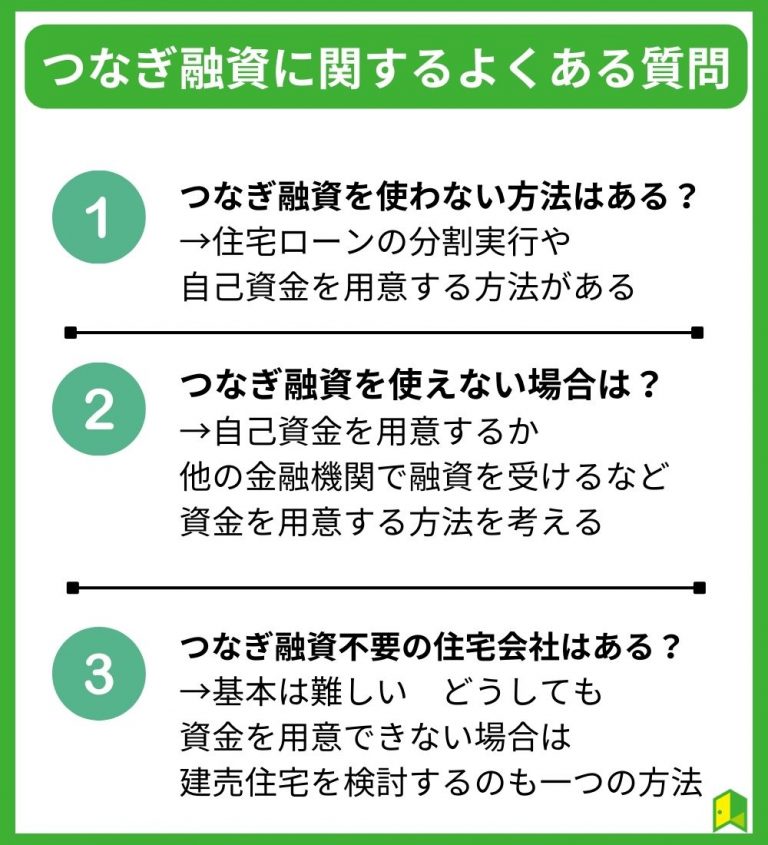 つなぎ融資に関するよくある質問